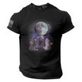 Rats Howling at the Moon USA Flag Men's Tee | Patriotic Design