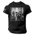 Scared Raccoon & Sasquatch Men's Tee – Patriotic Fun USA Flag