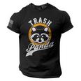 Trash Panda Raccoon Men's Tee - Small, Cartoon Style, USA Flag Sleeve