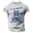 Moody Raccoon & Foodie Meme Men’s Tee – USA Flag Sleeve