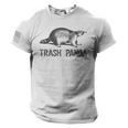 Raccoon T-Shirt - Modern Grey Print - Short Sleeve USA Flag Tee