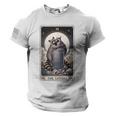 Raccoon Tarot Lovers Tee | American Flag Sleeve Men's T-Shirt