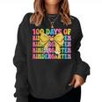 100 Days Of Kindergarten School Teacher Coquette 100Th Day Women Sweatshirt