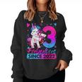 3 Year Old Unicorn For Girls 3Rd Birthday Girl Party Women Sweatshirt