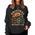 37Th Birthday Original Womenintageintage 1988 Sweatshirt Frauen