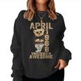 April 57Th Birthday 1968 Awesome Teddy Bear Women Sweatshirt