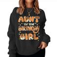 Aunt Of The Birthday Girl Dog Family Party Decorations Women Sweatshirt