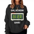 Beer Clock Mallorca Party Alcohol Beer Saufen Suff Sweatshirt Frauen