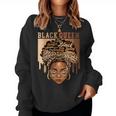 Black Queen Magic Black History Month Afro Hair Melanin Girl Women Sweatshirt