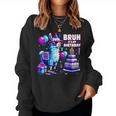Bruh Its My Birthday Llama Boy Game Dad And Mom Women Sweatshirt