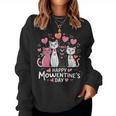 Cat Lover Kitten Happy Valentine Day Kid Women Sweatshirt