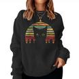 intage Montrant Un Chat Des S Et Des Hommes Chat Rétrointage Sweat-shirt pour femme