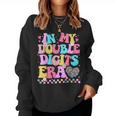 In My Double Digits Era Retro 10 Year Old 10Th Birthday Girl Women Sweatshirt
