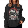 Dragon Barbu En Kanji Japonais Rétro Mignon Pogona Floral Sweat-shirt pour femme