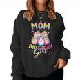 Family Mom Of The Birthday Girl Squish Birthday Squad Mallow Women Sweatshirt