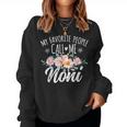 My Favorite People Call Me Noni Floral Birthday Noni Small Black Women Sweatshirt