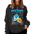 Brother Of The Birthday Family Shark Birthday Boy Girl Women Sweatshirt