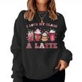 I Love My Class A Latte Coffee Teacher Groovy Women Sweatshirt