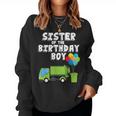 Garbage Truck Sister Birthday Boy Balloons Birthday Party Sudadera Mujer