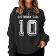 Girls 10Th Birthday Girls Ten Year Blue Sweatshirt Frauen