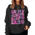 Groovy In My Junior Bridesmaid Era Wedding Bride Engagement Women Sweatshirt