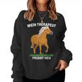 Haflinger Horse Mein Therapeut Feats Hay Sweatshirt Frauen