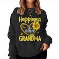Happiness Is Being A Grandma Sunflower Mother's Day Women Sweatshirt