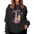 Happy 2025 Happy New Year New Year Sparkling Wine Party Sweatshirt Frauen