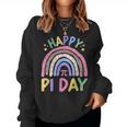 Happy Pi Day Rainbow 314 Pi Number Math Teacher Girls Women Sweatshirt