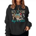 Holy Cow 100 Days Of School 100Th Day School Teacher Student Women Sweatshirt