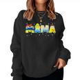 Mama Mom And Dad Birthday Princess Girl Family Matching Women Sweatshirt
