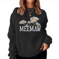 Meemaw Floral Chamomile Mother's Day Meemaw Women Sweatshirt
