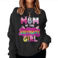 Mom Of The Birthday Girl Family Pig Party Decorations Women Sweatshirt