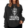 Momster Skeleton Tattoo Coffee Mum Gothic Outfit Sweatshirt Frauen