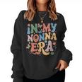 In My Nonna Era Retro Groovy Nonna Butterfly Women Sweatshirt