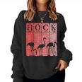 Pink Flamingo Periodic Table Elements Flamingo Flock Retro Women Sweatshirt