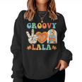 Retro Groovy Lala Grandma Hippie Family Matching Women Sweatshirt