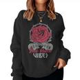 Rock Queenibes Guitarraintage Rose Rock Music Sudadera Mujer