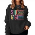 She Is Gigi Christian Mother's Day Present For Grandma Women Women Sweatshirt