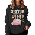 Sister Birthday Crew Ice Cream Truck Bday Ice Cream Party Sudadera Mujer