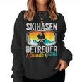 Ski Bunny Caregiver Ski Holiday Ski Instructor Apres Ski Party Sweatshirt Frauen