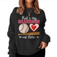 That's My Grandson Out There Baseball Mother's Day Grandma Women Sweatshirt