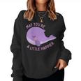 Una Ballena De Peluche Tinytan Poco Más Feliz Cuello Sudadera Mujer