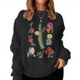 Vintage Botanicalintage Cactusintage Flower Botany Sudadera Mujer