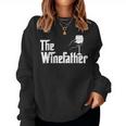 Winefather Wine Dad Dad Red Wine White Wine Women Sweatshirt