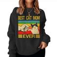 Women's Best Cat Mom Ever For The Woman Who Loves Your Cat Sweatshirt Frauen