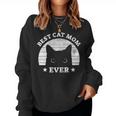 Women's Best Cat Mum And Cat Mummy Ever Retro Sweatshirt Frauen