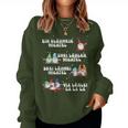 Christmas One Glowing Wine Wiggle Two Glühwin Sweatshirt Frauen