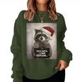 Christmas Outfit Women's Raccoon Sweatshirt Frauen