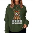 Reindeer War Sold Out Christmas Sloth Christmas Time Sweatshirt Frauen